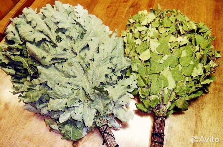 Веник банный (дуб, береза)