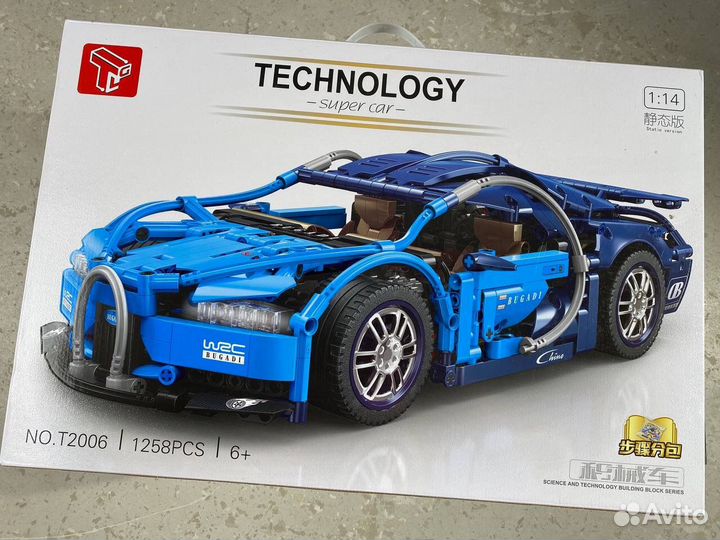 Конструктор lego technic автомобиль Bugatti Chiron