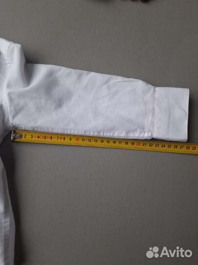 Рубашка белая для мальчика 92- 98 см, 3 года