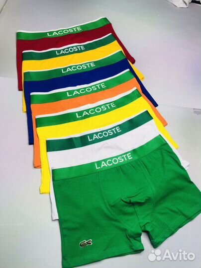 Трусы мужские боксеры Lacoste хлопок