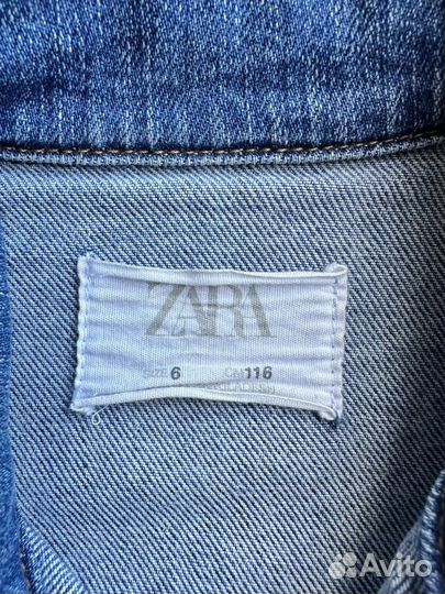 Джинсовая куртка Zara 116 см