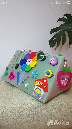 Бизиборд мягкий с искалочкой