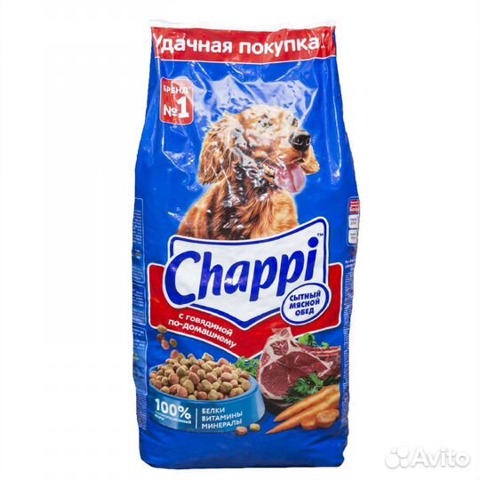 Сухой корм для собак чаппи 15 кг