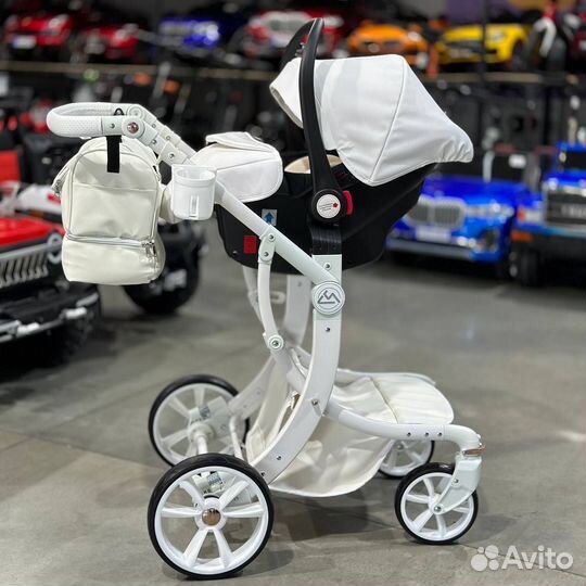 Детская коляска Luxmom 608-2 3в1 белый