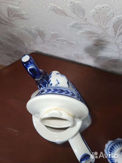 Гжель СССР посуда