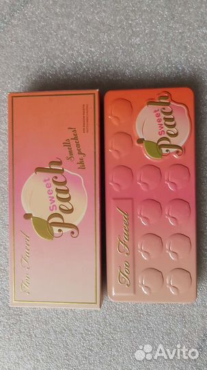 Палетка теней Too faced Sweet peach