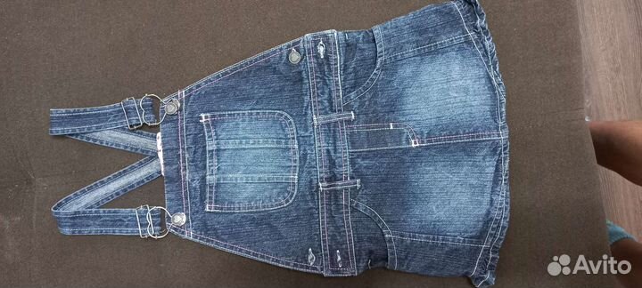 Джинсовый сарафан для девочки 104