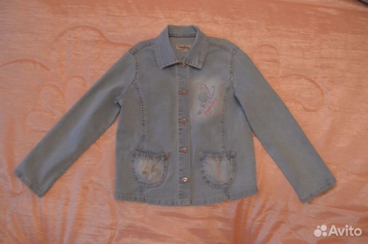 Джинсовый костюм на девочку