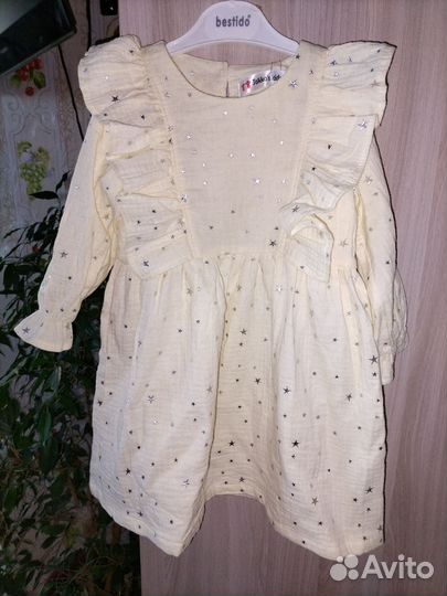 Платье муслин новое 104