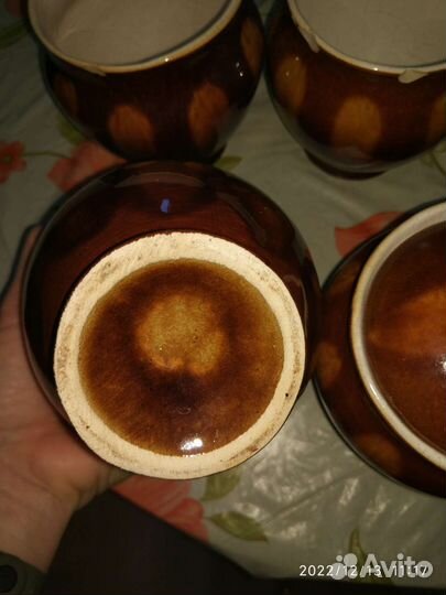 Горшок для запекания СССР белая глина