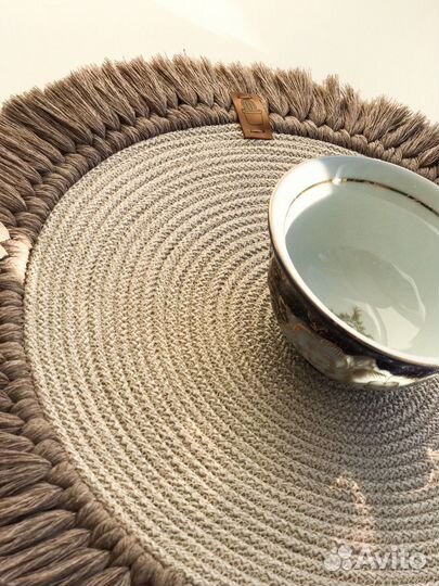 Салфетки сервировочные из хлопкового шнура