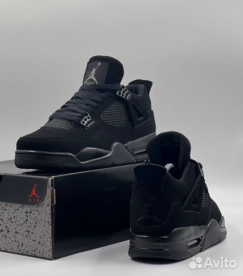 Nike Air Jordan 4 Retro black (M:а44)