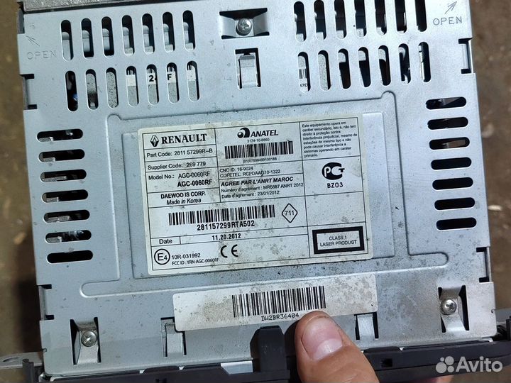 Магнитола Renault Duster