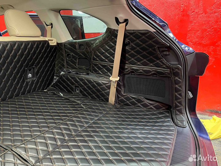 3D коврики в багажник Toyota Highlander 2021 U70