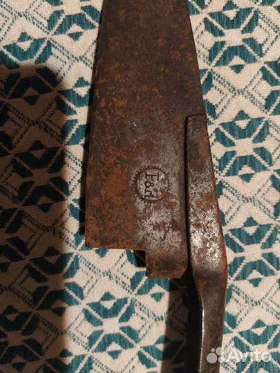 Старинные ножницы для стрижки овец.Клеймо