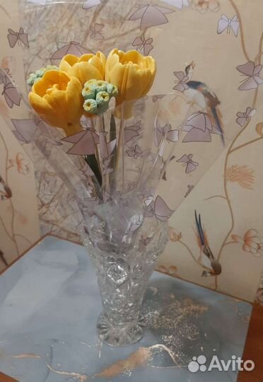 Цветы из шоколада