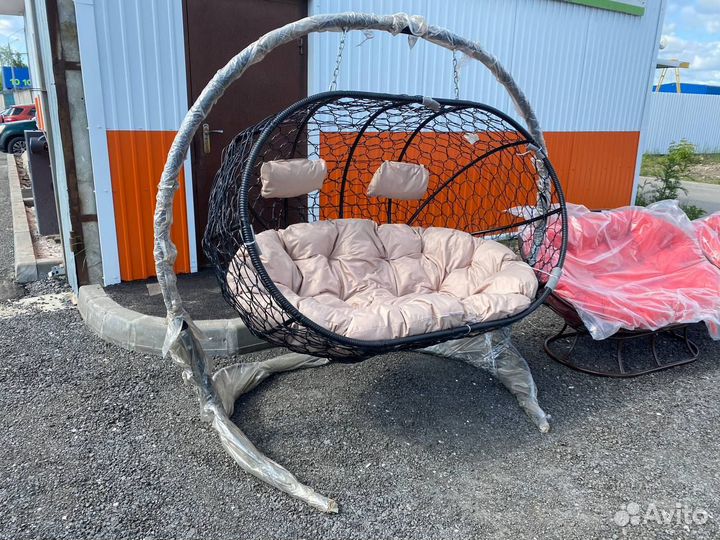 Подвесное кресло-кокон двухместное
