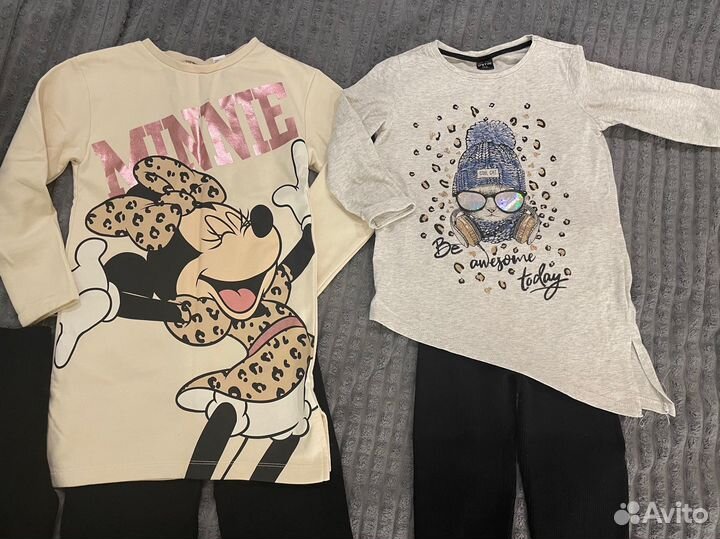 Пакет вещей на девочку 128.134.140