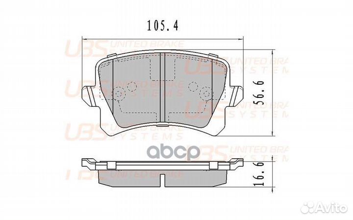 Тормозные колодки VW passat 05/10/13/sharan