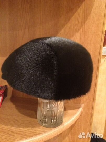 Кепка натуральный мех нерпы, уши опускаются