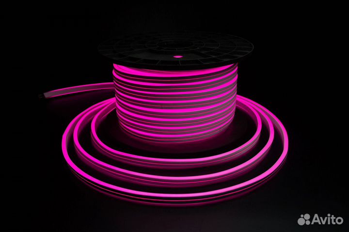 Гибкий неон 220в на фасад