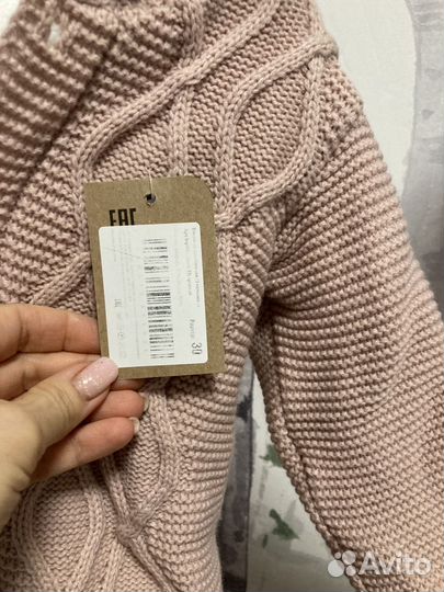 Вязаный комбинезон детский с капюшоном 80-86