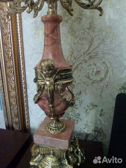 Каминный набор. Бронза