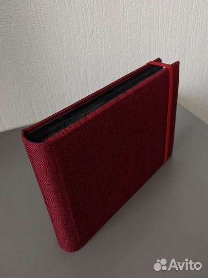 Фотоальбом новый текстильный с черными листами