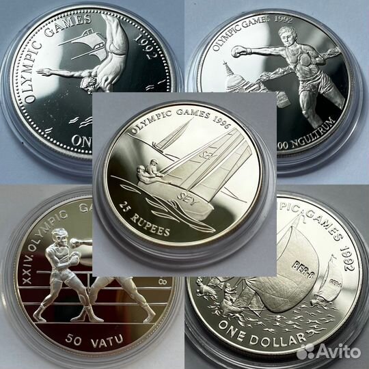 Серебряные монеты Летние Олимпийские игры
