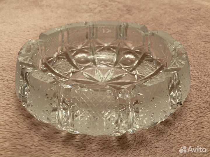 Хрустальная пепельница времён СССР
