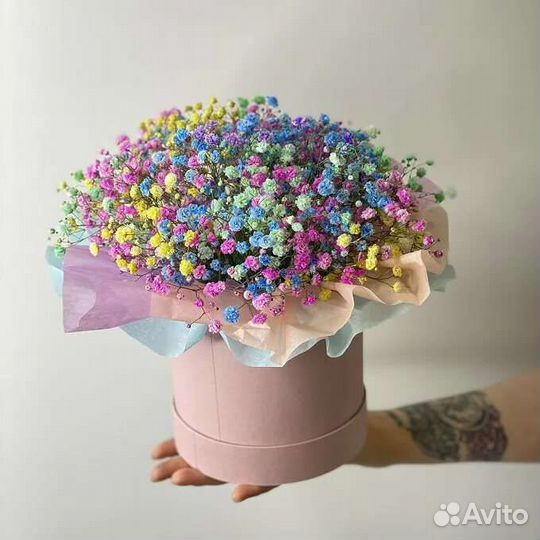 Гипсофила, букет из гипсофил, доставка цветов