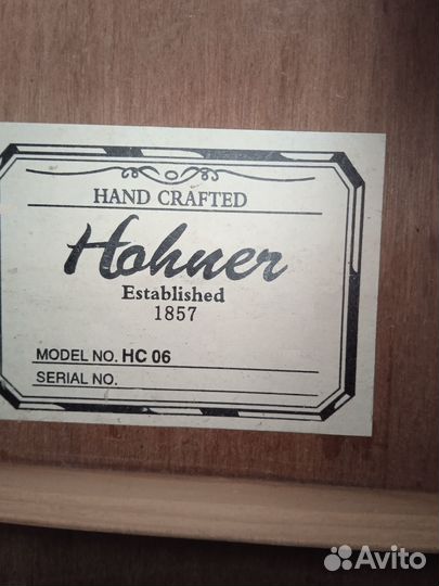 Классическая гитара Hohner, струны нейлон