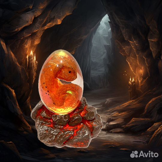 Яйцо дракона сувенир ночник (новые)