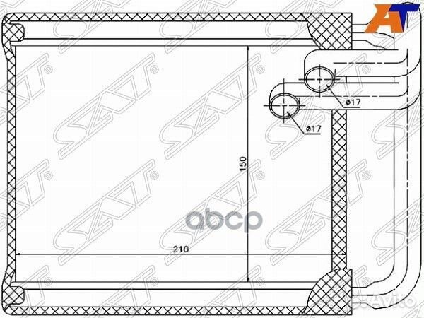 Радиатор отопителя салона hyundai i30 07/KIA C