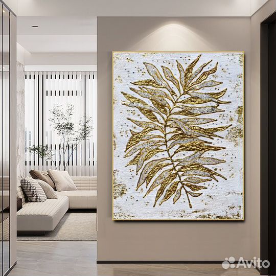 Картины маслом Золотое перо Стильный дизайн