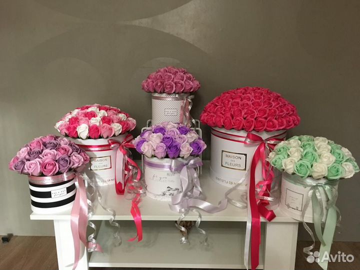 Букет мыльных роз на 1 сентября подарок Учителю