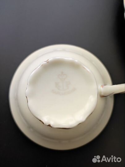 Антикварные Чайные трио и молочник Karlskrona