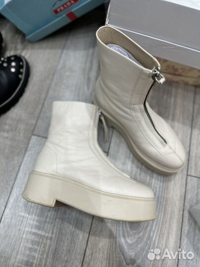 Кожаные ботинки Zipped Boot I THE ROW