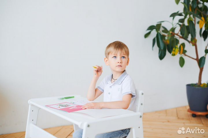 Растущая парта + стул + подушка Комплект