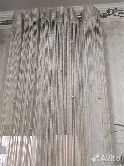 Шторы нити кисея