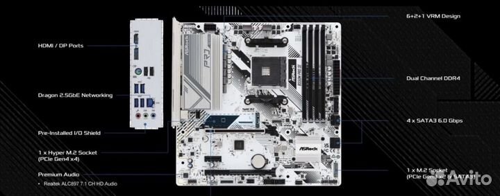 Новый комплект на Ryzen 5 5600+ASRock B550M Pro SE