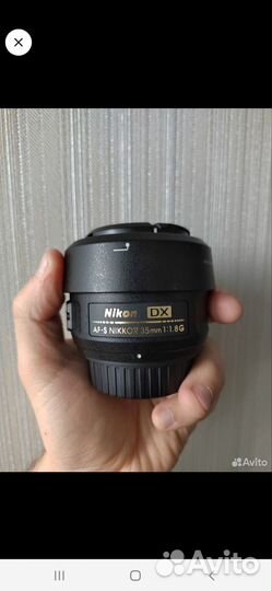Объектив nikon AF-S 35mm F/1.8G DX
