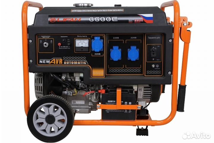 Генератор lifan 5 GF-4 (LF6500E)(Lifan 188FD,эл.ст