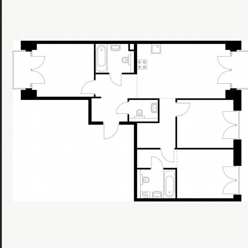 3-к. квартира, 79,8 м², 7/9 эт.