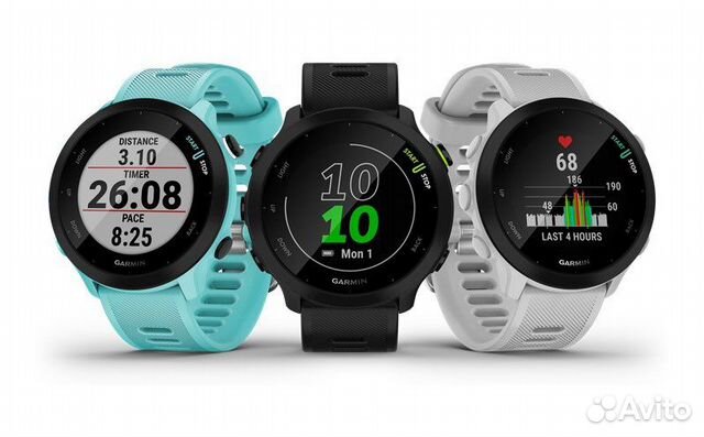 Garmin Forerunner 55 black /aqua / white /новые купить в Москве по ...