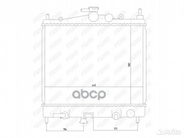 Радиатор охлаждения для Nissan Micra (02) /Note