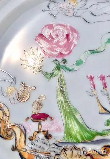 Christian Lacroix Большая Тарелка Блюдо Театр Розы