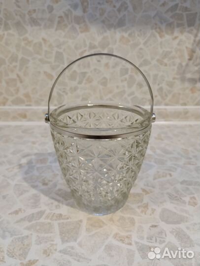 Конфетница с металлической ручкой СССР