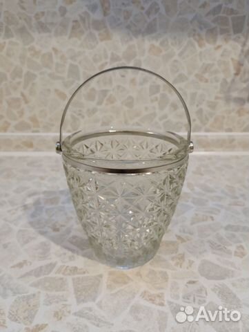 Конфетница с металлической ручкой СССР