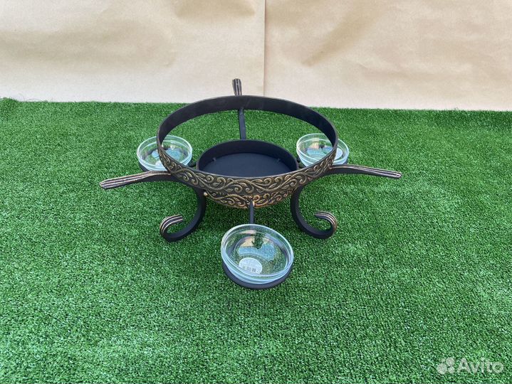 Подставка с соусницами под садж или казан
